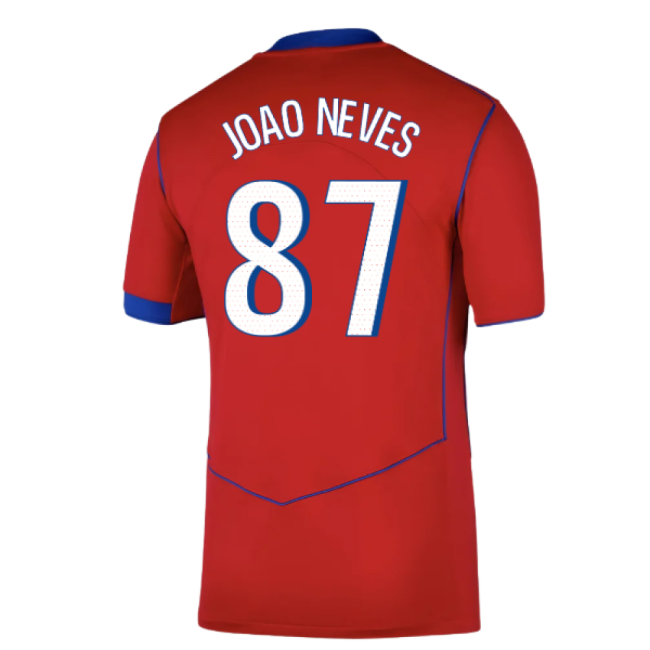 2025-2026 PSG Third Shirt (Joao Neves 87)-Vantage Point Soccer
